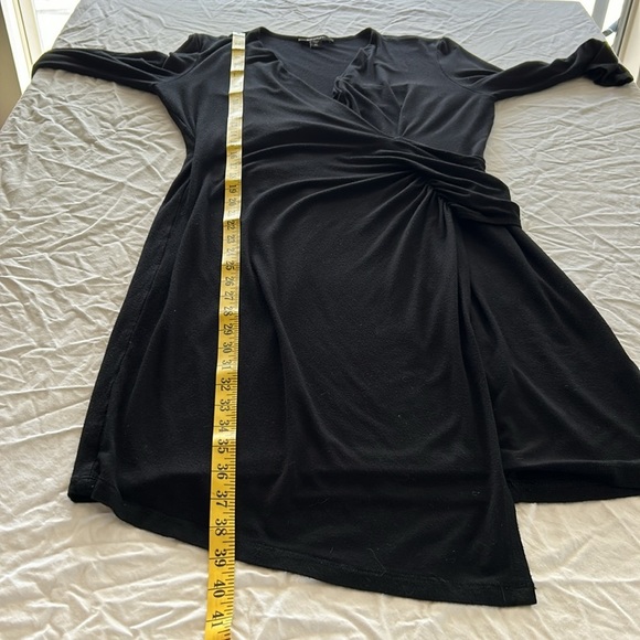 Karen Kane Long Sleeve Black Little Black Dress with rouching Sz XL - Picture 8 of 12